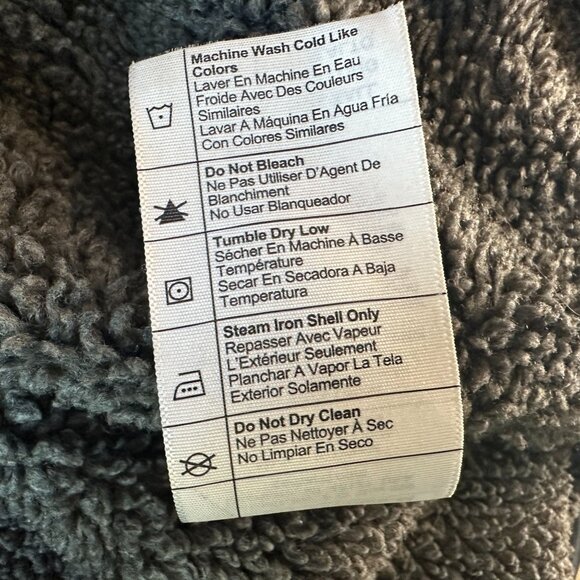 Carhartt Mens XL Tall Jacket Relaxed Fit Washed Duck Sherpa Fleece Lined Utility - Picture 13 of 13